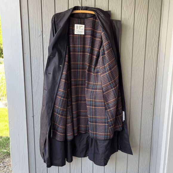 Vintage 70s–80s London Fog Maincoats Trench Coat Wool Liner Union Made USA 8 - Picture 3 of 12